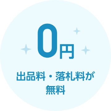 出品料・落札量が無料